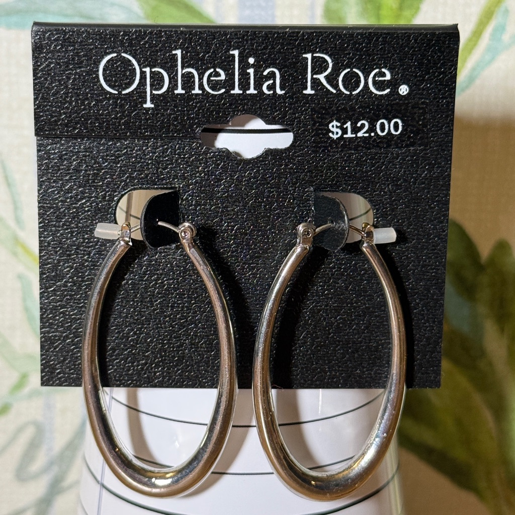 Ophelia Roe Silver Hoop Earrings 175 Womens Earrings 12$